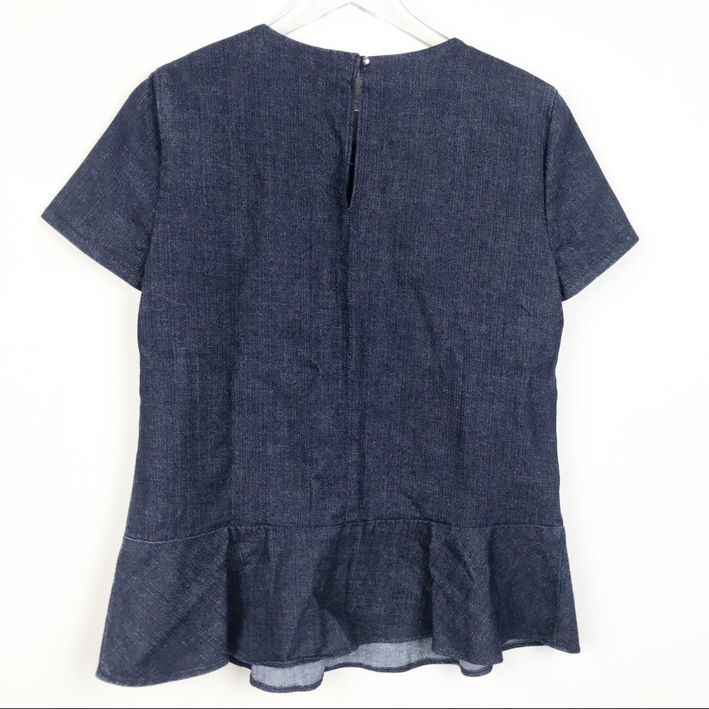 Banana Republic denim peplum top - Picture 2 of 5